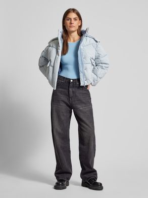 Короткая женская дутая куртка Levi's в стиле вестерн Голубой (S110786 blue (XS)