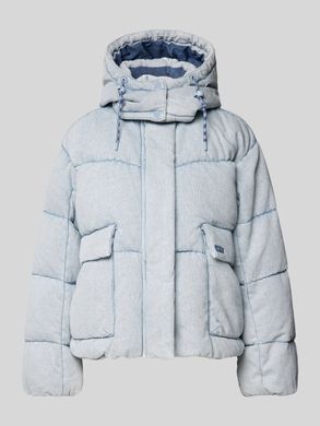 Короткая женская дутая куртка Levi's в стиле вестерн Голубой (S110786 blue (XS)