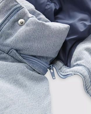 Короткая женская дутая куртка Levi's в стиле вестерн Голубой (S110786 blue (XS)