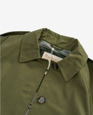Водонепроницаемый Тренч-плащ Barbour Marie Dark Moss/Ancient Loden Tartan женская Хаки (Trench SP khaki lav25 (XS (34))