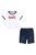 Комплект 2в1 (футболка+шорты) для мальчика Levi's Бело-синий (908 pvu white (62 (3m))