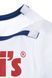 Комплект 2в1 (футболка+шорты) для мальчика Levi's Бело-синий (908 pvu white (62 (3m))