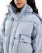 Короткая женская дутая куртка Levi's в стиле вестерн Голубой (S110786 blue (XS)