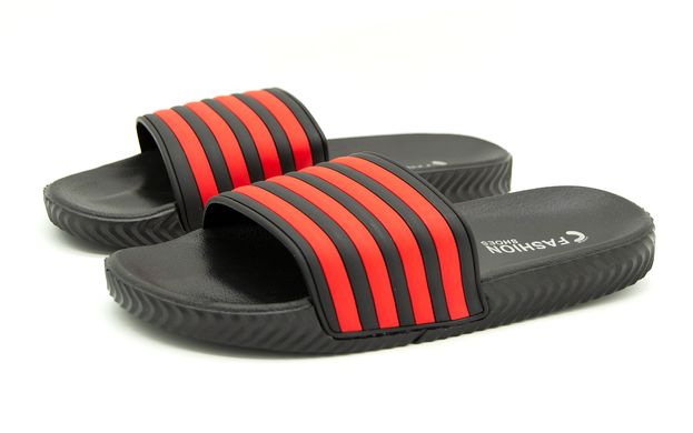 Шльопанці для чоловіків Plaazzo Чорно-червоний (3049-13 black-red (40 (25 см))