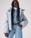 Короткая женская дутая куртка Levi's в стиле вестерн Голубой (S110786 blue (XS)