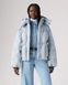 Короткая женская дутая куртка Levi's в стиле вестерн Голубой (S110786 blue (XS)