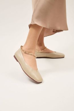 Балетки с цепочкой женские Anna Lucci Бежевый (DXT1175 beige (36 (24 см))