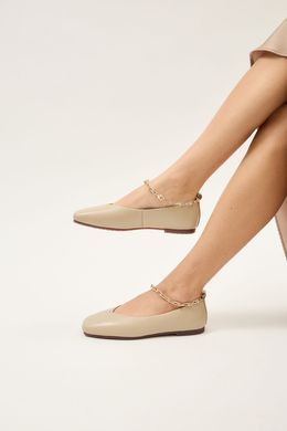 Балетки с цепочкой женские Anna Lucci Бежевый (DXT1175 beige (36 (24 см))