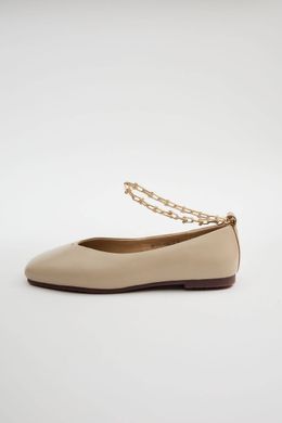 Балетки с цепочкой женские Anna Lucci Бежевый (DXT1175 beige (36 (24 см))