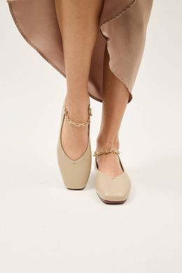 Балетки с цепочкой женские Anna Lucci Бежевый (DXT1175 beige (36 (24 см))