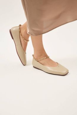 Балетки с цепочкой женские Anna Lucci Бежевый (DXT1175 beige (36 (24 см))