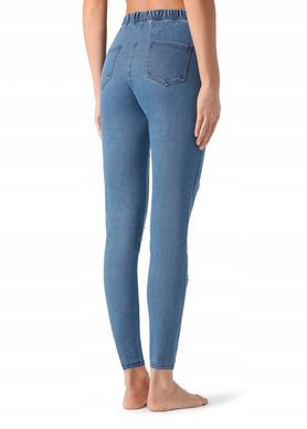 Джинси/легінси з патчами в паєтки для дівчаток Calzedonia Синій (modp0714 blue (158-170 (12-16 лет))