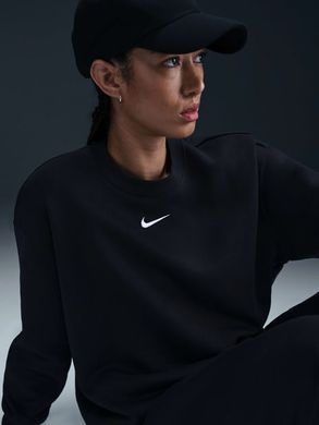 Світшот на флісі Nike Sportswear Phoenix Oversized Crew жіноча Чорний (DQ5733-010 black lav25 (XL)