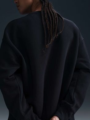 Світшот на флісі Nike Sportswear Phoenix Oversized Crew жіноча Чорний (DQ5733-010 black lav25 (XL)