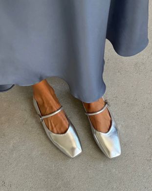 Балетки с ремешком Meideli Женские Серебристый 36 (23 cм) (W56 silver)