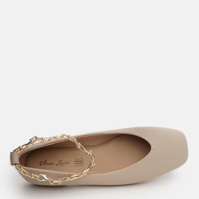 Балетки с цепочкой женские Anna Lucci Бежевый (DXT1175 beige (36 (24 см))