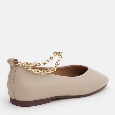 Балетки с цепочкой женские Anna Lucci Бежевый (DXT1175 beige (36 (24 см))