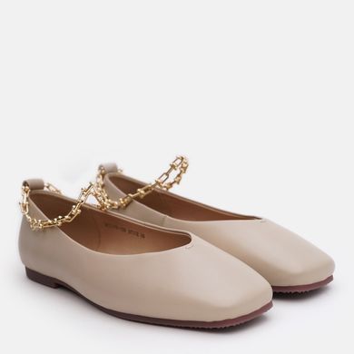 Балетки с цепочкой женские Anna Lucci Бежевый (DXT1175 beige (36 (24 см))