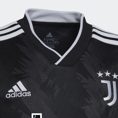 Оригінальна гостьова футболка Ювентус 22/23 Adidas дитяча Adidas Чорний (HI5942 JUVE black-white lav25 (9-10 years/140)