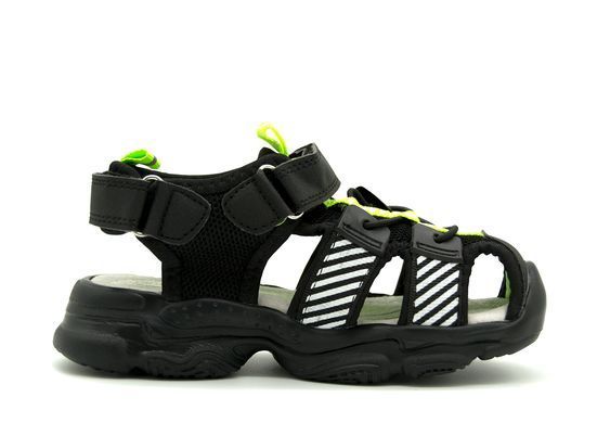 Закриті сандалі для хлопчиків Kimboo Чорно-салатовий (DR2290-2L black-green (26 (17 см))