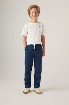 Штаны хлопковые на резинке Levi's для мальчика Синий 128 см (8 лет) (221 pvu blue)