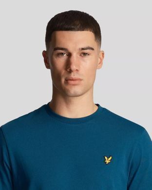 Однотонна футболка Lyle & Scott чоловіча Синій (W892 navy lav25 (XXL)