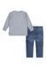 Комплект Levi's 2в1 для малюків: кофта та джинси Сіро-синій (424 set pvu grey (62 (3m))