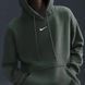 Толстовка на флісі Nike Sportswear Phoenix Fleece з капюшоном оверсайз Pullover жіноча Зелений (DQ5860-338 green lav25 (XS)