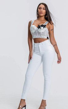 Білі джинси жіночі Calzedonia (modp0585 white (S (36))