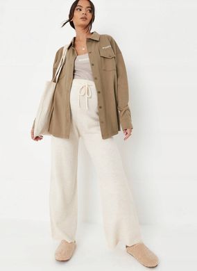 Теплые штаны для беременных женские Missguided Кремовый (mt111971 cream (42)