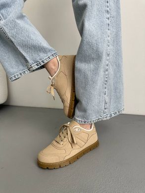 Кроссовки, кеды Lilin Женские Бежевый 37 (24 см) (not721 beige)