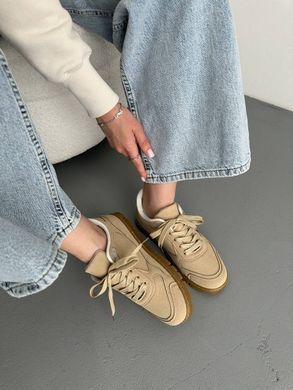 Кроссовки, кеды Lilin Женские Бежевый 37 (24 см) (not721 beige)