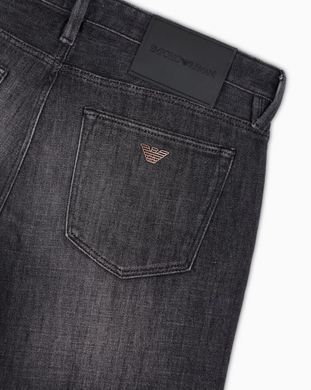 Зауженные джинсы Emporio Armani 6D1J75-1D87Z-0006 для мужчин Черный (6D1J75 black lav25 (w32x32L J75 (ML))