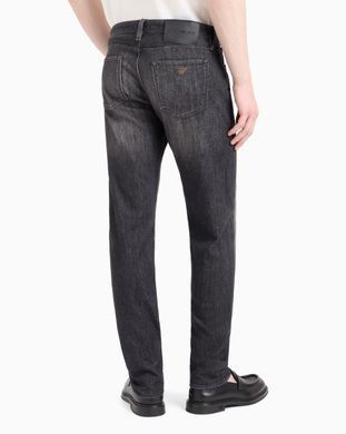 Зауженные джинсы Emporio Armani 6D1J75-1D87Z-0006 для мужчин Черный (6D1J75 black lav25 (w32x32L J75 (ML))