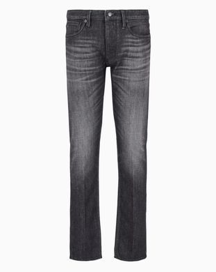 Зауженные джинсы Emporio Armani 6D1J75-1D87Z-0006 для мужчин Черный (6D1J75 black lav25 (w32x32L J75 (ML))