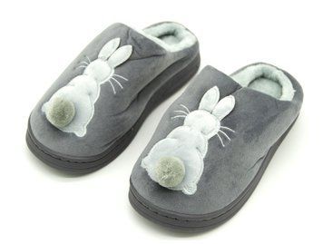 Домашние тапочки для девочки Elmob Серый (1396-11 grey (32 (20 см))