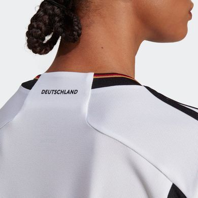 Футболка сборной Германии adidas Germany 2022 женская Бело-черная (HF1474 white-black lav25 (L)