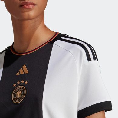Футболка сборной Германии adidas Germany 2022 женская Бело-черная (HF1474 white-black lav25 (L)