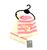 Комплект: шарф+шапка для дівчинки Piazza Italia Рожевий з білим (PIT1501 80 white-pink (3 роки)