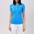 Женская рубашка поло с логотипом Tommy Hilfiger Ribbed (Blue Spell) Голубой (Trp Ld43 blue lav25 (XS)