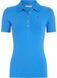 Женская рубашка поло с логотипом Tommy Hilfiger Ribbed (Blue Spell) Голубой (Trp Ld43 blue lav25 (XS)