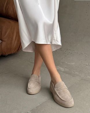 Лофери, натуральна замша Meideli Жіночі Світло-бежевий 36 (23,5 cм) Код: tp509 beige