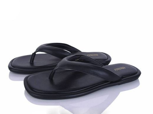 Трендовые кожаные вьетнамки Meideli Женские Черный 36 (23,5 cм) (c92-1 black)