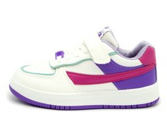 Кросівки для дівчинки Y.TOP Біло-Фіолетовий (LQ3002 white-purple (32 (19 см))