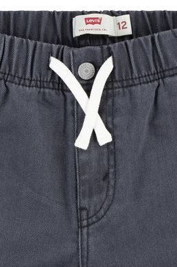 Штаны хлопковые на резинке Levi's для мальчика Черный 110 см (5 лет) (221 pvu black)