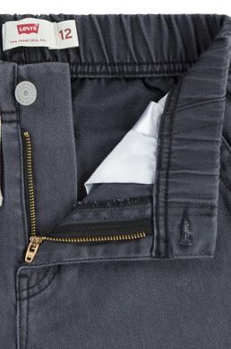Штаны хлопковые на резинке Levi's для мальчика Черный 110 см (5 лет) (221 pvu black)