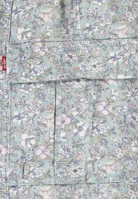Підліткові штани-карго Levi's Lvg Twill '94 Baggy Wide Leg для дівчаток Квітковий принт (019 pvu blue-surf (140 (10A))