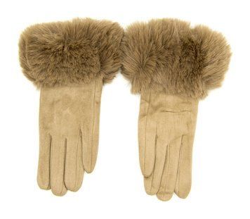 Перчатки женские Ronaerdo Светло-коричневый (DR164 l-brown (all size (длина 24 см)))