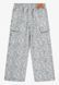 Підліткові штани-карго Levi's Lvg Twill '94 Baggy Wide Leg для дівчаток Квітковий принт (019 pvu blue-surf (140 (10A))