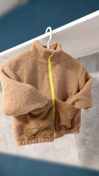 Зип кардиган для девочки Shein Бежевый (jIT7440798 beige (152 см (11-12р))